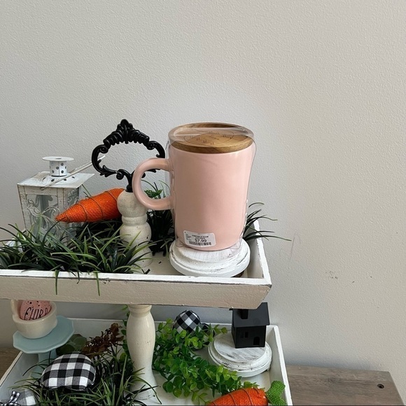 Rae Dunn Artisan Collection by Magenta PEEP'S SAKE Mug Wooden Top NWT - Picture 6 of 10